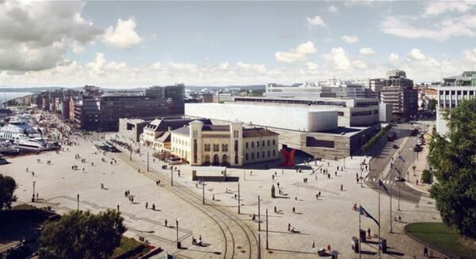 Første anleggsentreprise på Nasjonalmuseet ute