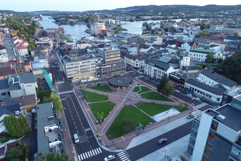 Rambøll skal hjelpe med en skybruddsplan, slik at byen bedre kan håndtere ekstrem nedbør. Rambøll skal hjelpe Skien kommune med en skybruddsplan, slik at byen bedre kan håndtere ekstrem nedbør. Foto: Skien kommune