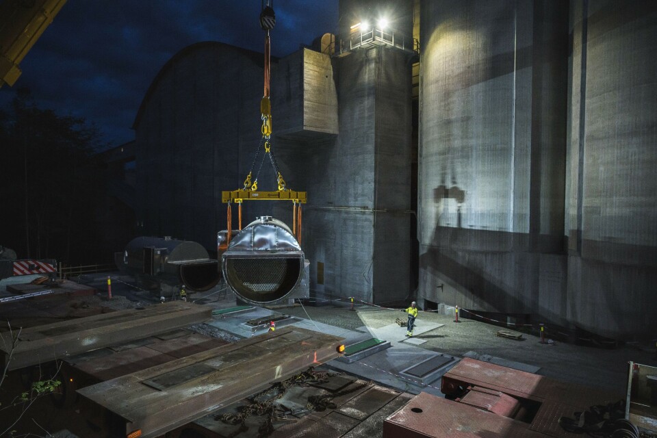 Milepæl i Norcems karbonfangstprosjekt Foto: Dag Jenssen