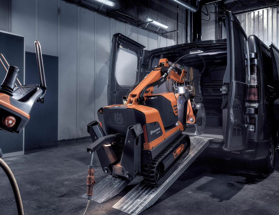 Husqvarna lanserer ny rivningsrobot Foto: Husqvarna