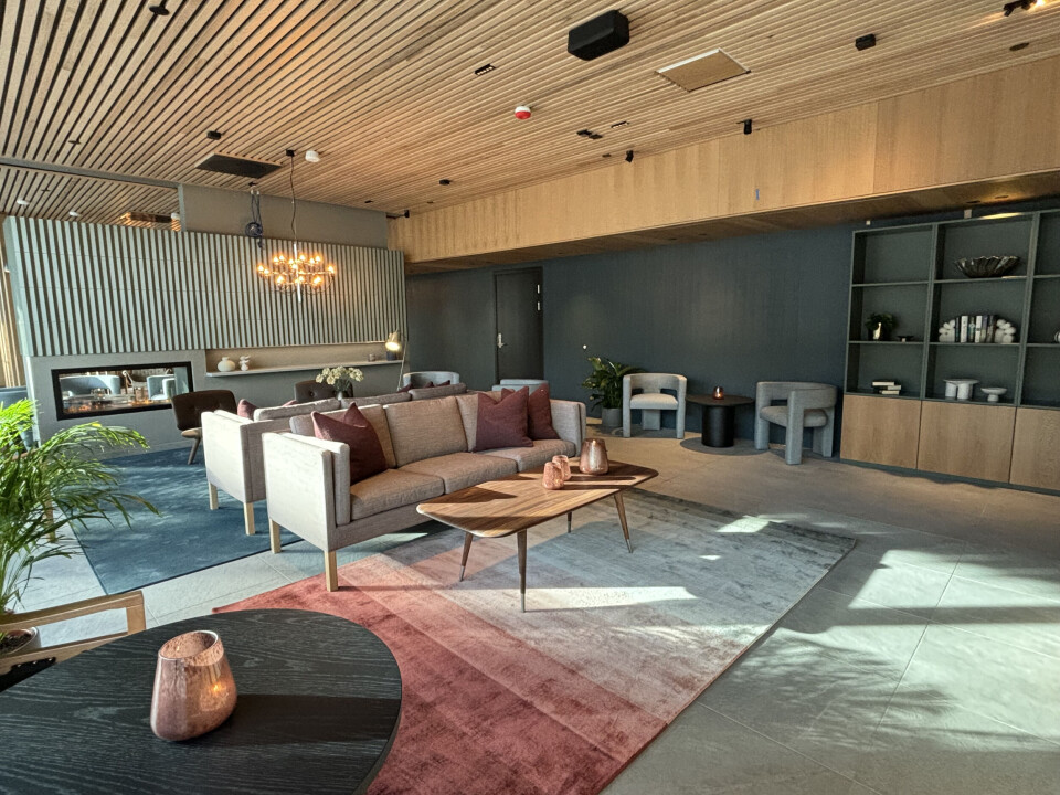 Fra loungen i fellesområdet.