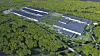 Slik kan Morrow's planlagte battericellefabrikk se ut når den er ferdig utbygd. Tomten er 940 daa, som tilsvarer 940.000 m2. Illustrasjon Excyte