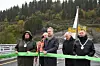 Ordfører Rita Ottervik (f.v.), divisjonsdirektør Kjell Inge Davik i Statens vegvesen, samferdselsminister John-Ivar Nygård, fungerende vegdirektør Ove Myrvåg og fylkesordfører. Foto: Ole Kristian Åset, Statens vegvesen