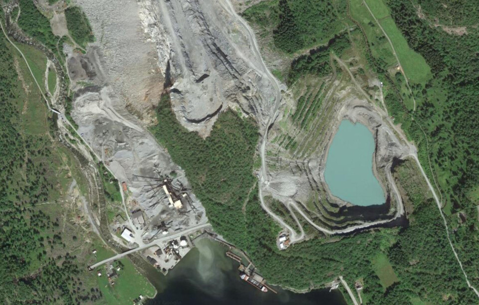 DC Eikefet Aggregates sier opp 20 ansatte. Skjermdump: Google Earth DC Eikefet Aggregates sier opp 20 ansatte. Skjermdump: Google Earth