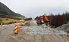 Her blir det skiftet stikkrenne på riksvei 3 noen kilometer nord for Alvdal i Innlandet fylke.
