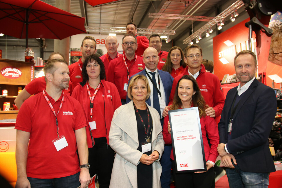 De Gausdal-ansatte kunne konstatere at standen deres var blant de tre beste på messen. Foto: Christian Aarhus