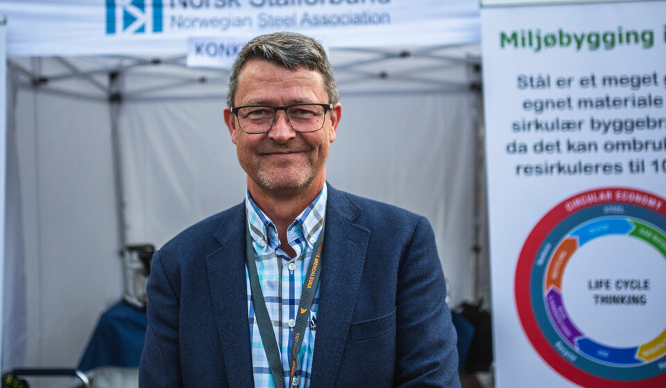 Daglig leder Kjetil Myhre i Norsk Stålforbund. Daglig leder Kjetil Myhre i Norsk Stålforbund.