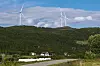 Vindturbinene i Ånstadblåheia vindpark på Sortland i Vesterålen tåler ikke kulde og vind. 14 vindturbiner er plassert på Ånstadblåheia og produserer strøm nok til 7.500 husstander. Foto: André Lorentsen / NTB