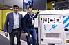 F.v.: Tiago Courinha fra JCB og Tor Anders Høgaas fra Rosendal Maskin har begge tro på de nye JCB-generatorene. Foto: Christian Aarhus
