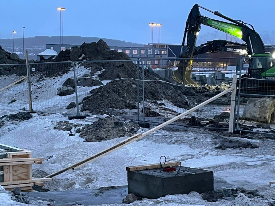 Fra et av Peab Bjørn Byggs prosjekter i Nord-Norge. Fra et av Peab Bjørn Byggs prosjekter i Nord-Norge. Foto: Privat