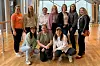 Bak fra venstre: Amalie Fonneland, Elise Kvåle, Karoline Haga Pettersen, Sigrun Nilsen, Helene Thygesen Pettersen, Helena Hallberg, Anna Barouti, Foran fra venstre: Rebekka Smeland, Hilde Marie Horpestad, Silje Løvås. Foto: Kruse Smith Anlegg