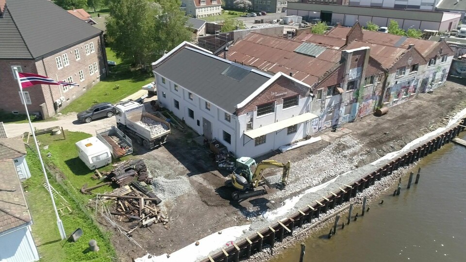 Glasopor i fronten av bevaringsprosjekt