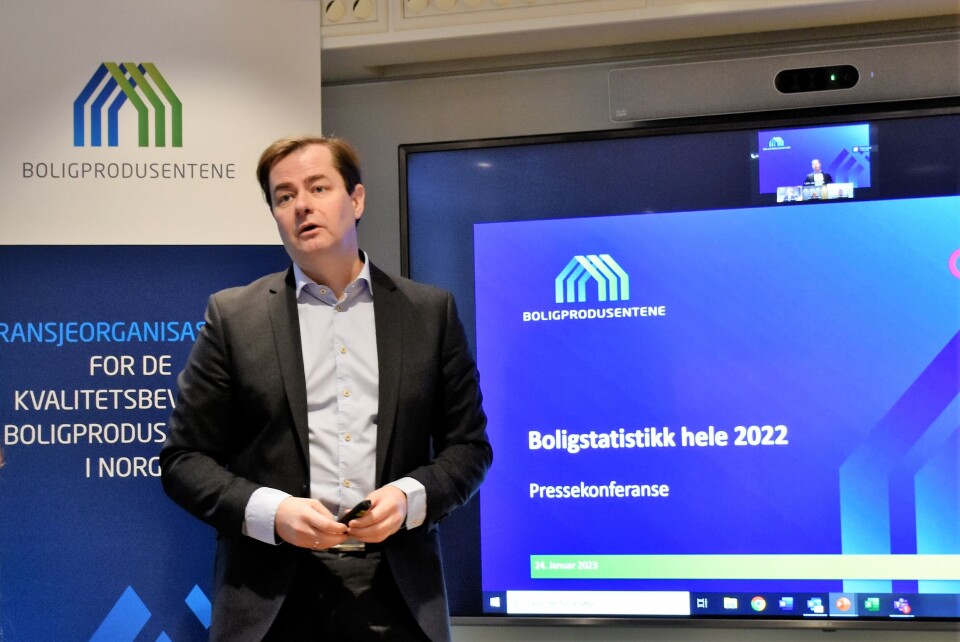 Administrerende direktør Lars Jacob Hiim i Boligprodusentenes Forening. Administrerende direktør Lars Jacob Hiim i Boligprodusentenes Forening.