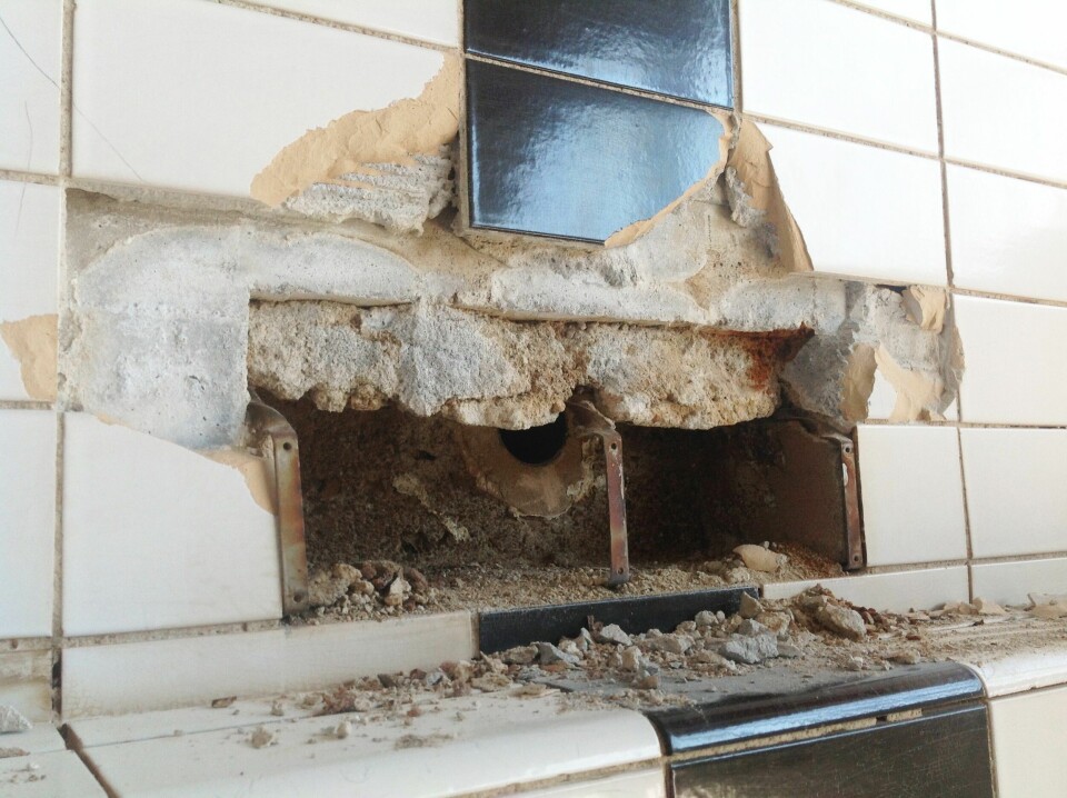 Innløp/utløp er områder utsatt for hard belastning.