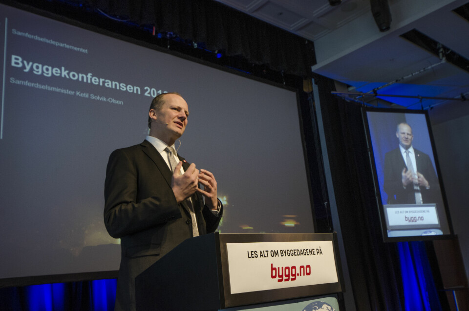 Samferdselsminister Ketil Solvik-Olsen.
