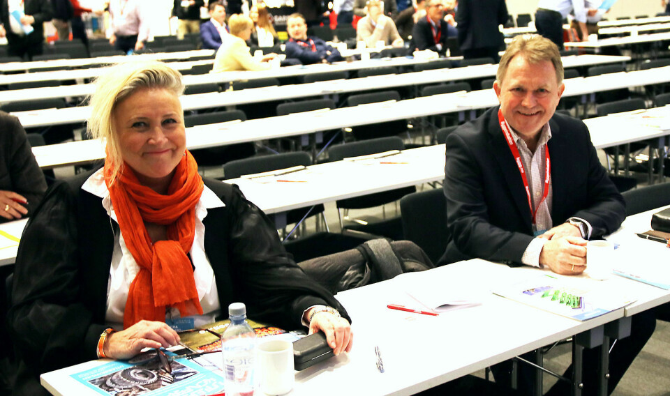 Styreleder Nina Aasland og daglig leder Yngve Torkildsen i Norsk Utleieforening.