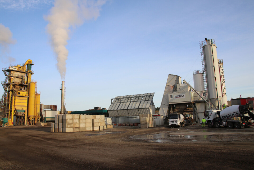 Swerock skal legge ned betongdelen av anlegget på Hauerseter rett nord for Jessheim.Arve Brekkhus Swerock skal legge ned betongdelen av anlegget på Hauerseter rett nord for Jessheim.