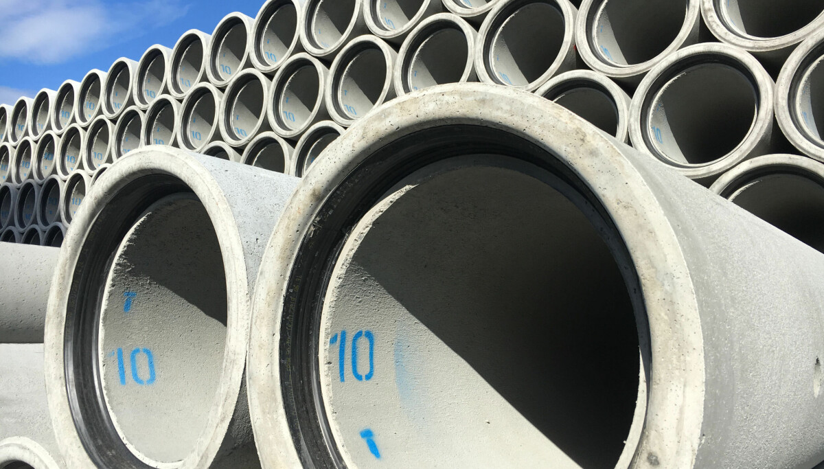 Rør og elementer av betong har styrt klar av prisstigningen